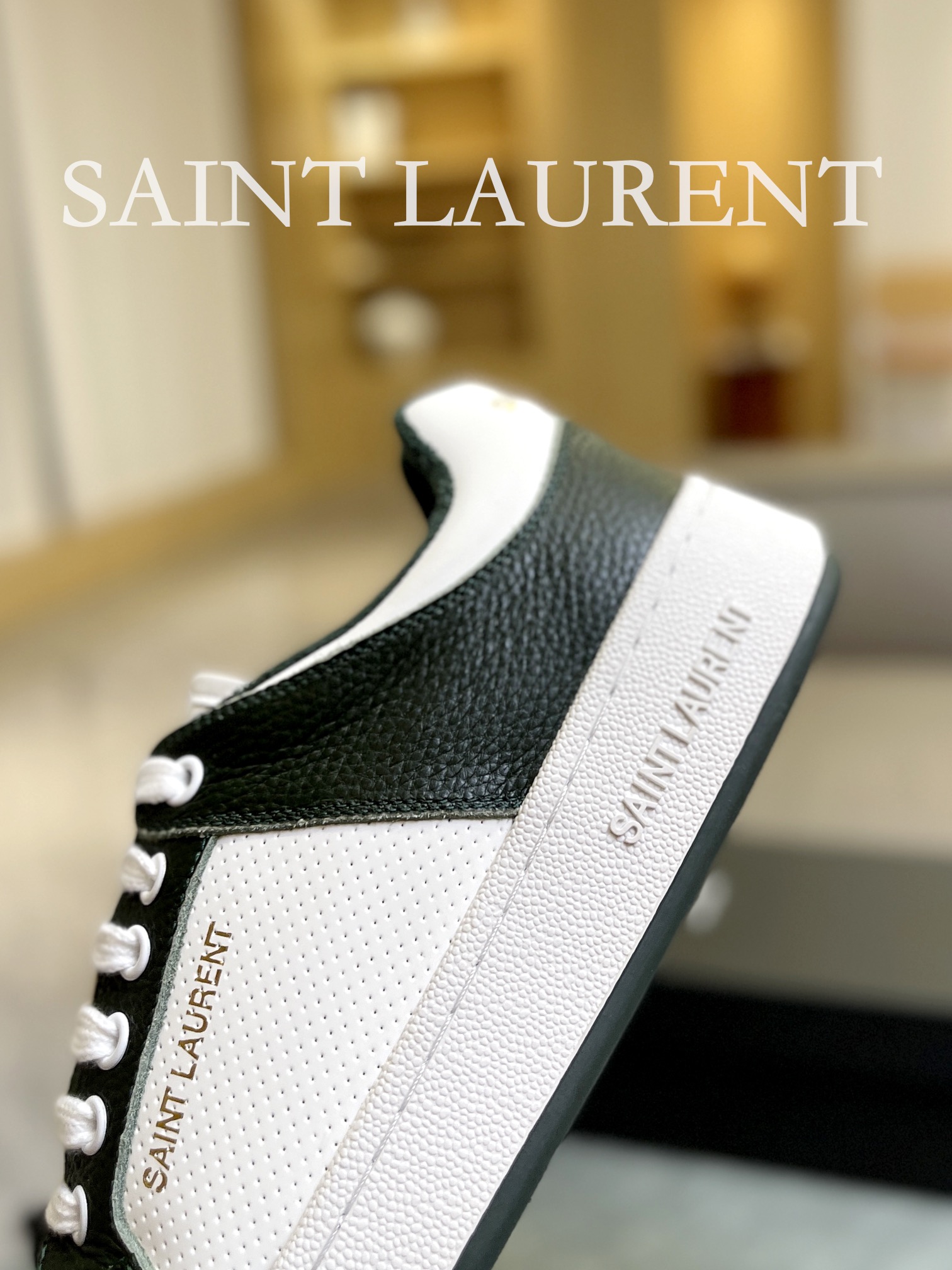 Saint Laurent SL61 Retro Sneakers Green/White
