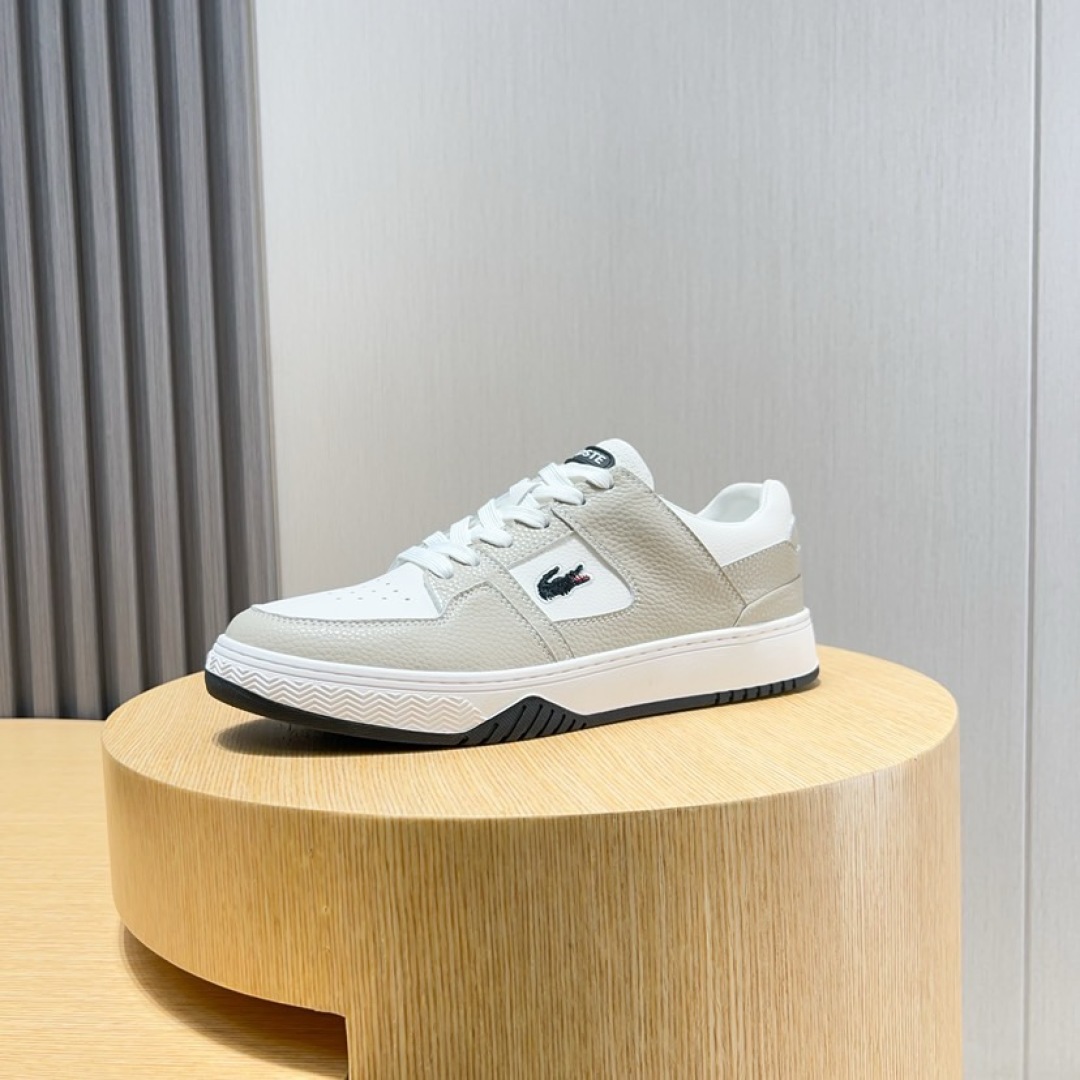 Lacoste Classic Leather Casual Sneakers Beige/White