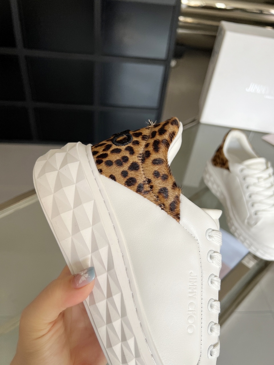 Jimmy Choo Diamond Sneakers White