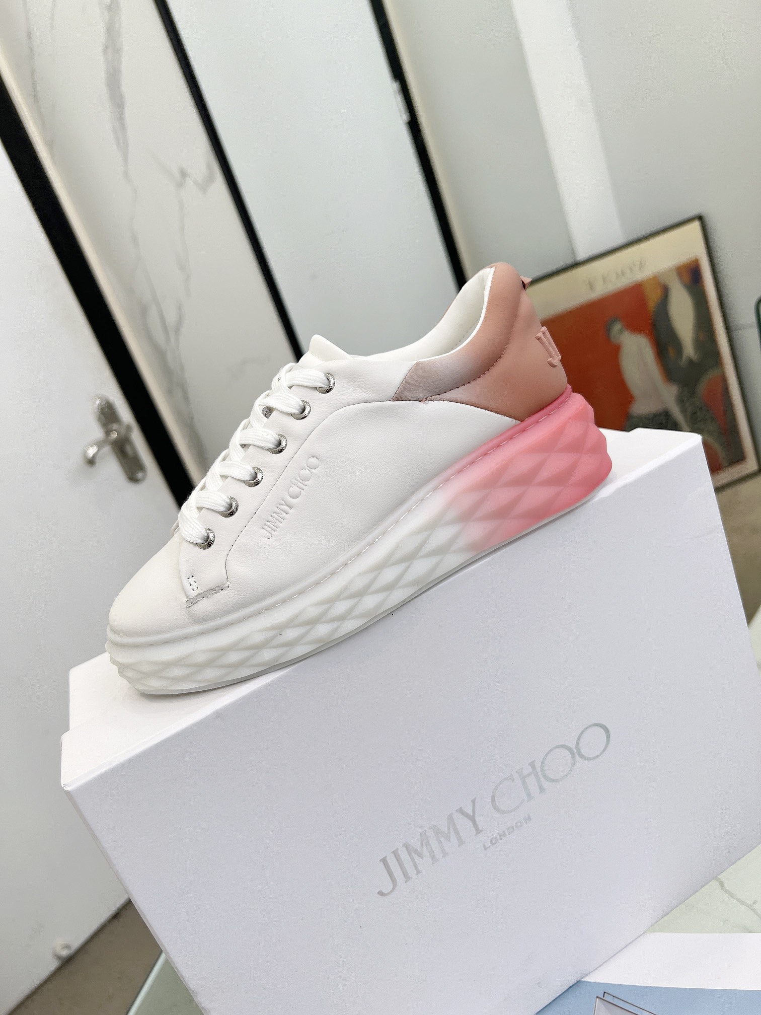 Jimmy Choo Diamond Sneakers Pink