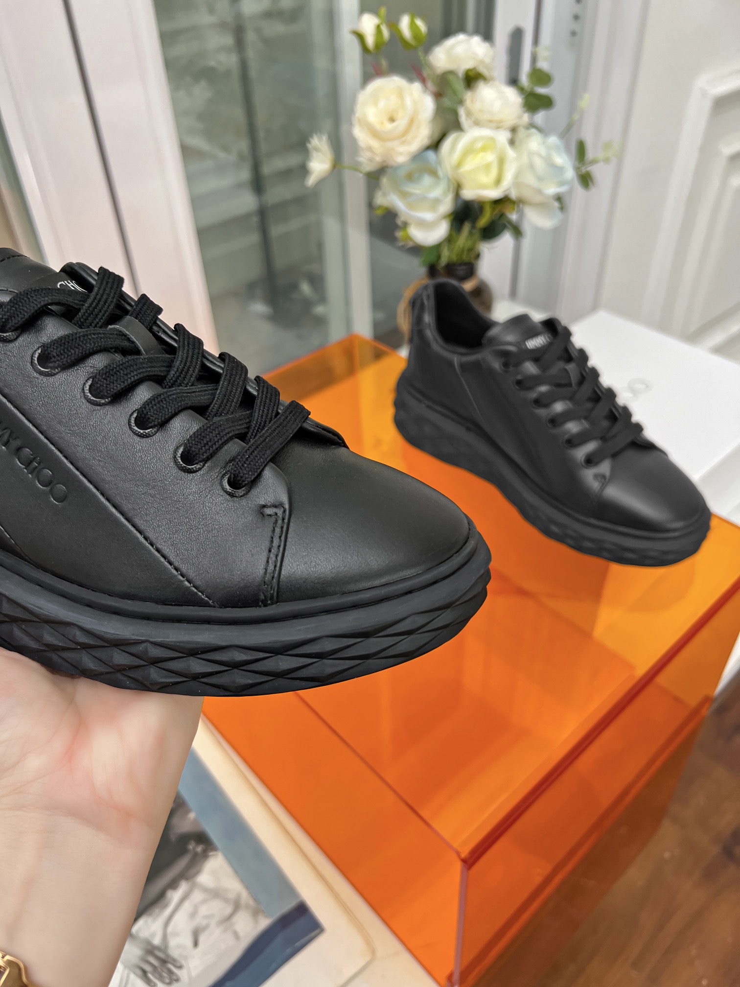 Jimmy Choo Diamond Sneakers Black