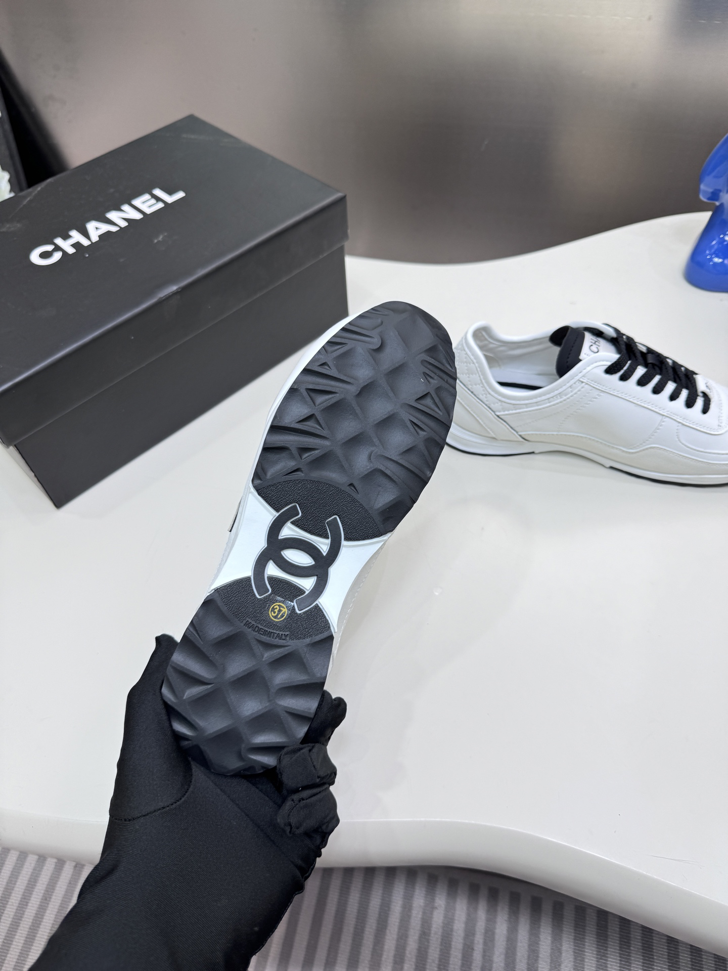 Chanel Platform Panda Sneakers White/Black