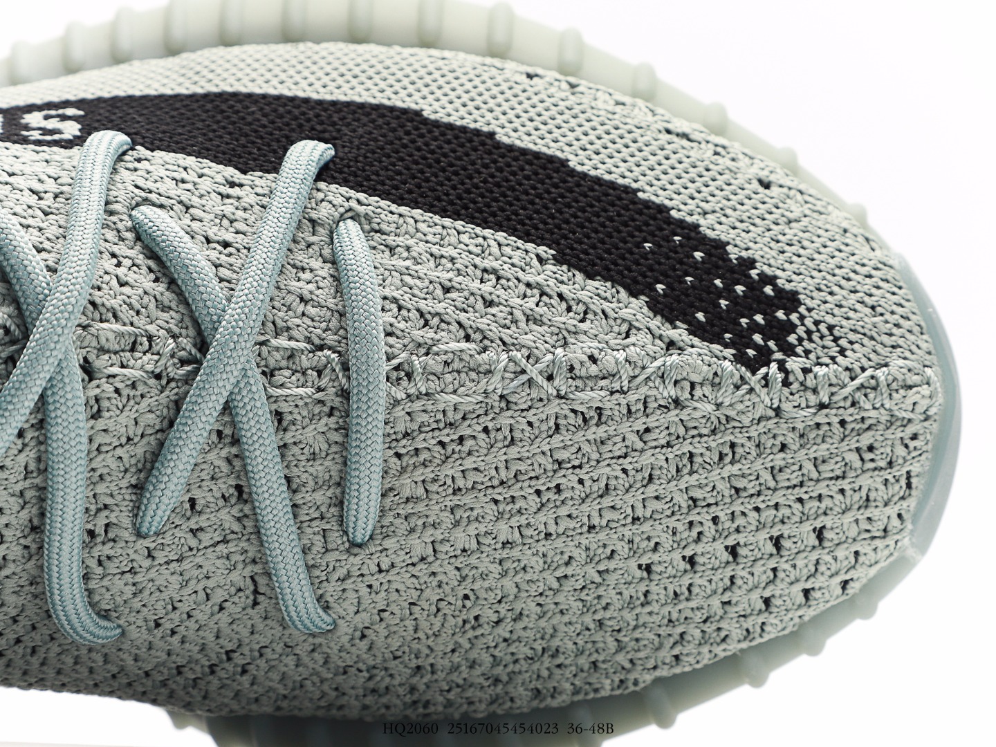 Adidas Yeezy Boost 350 V1 Knit Sneakers Mint Grey