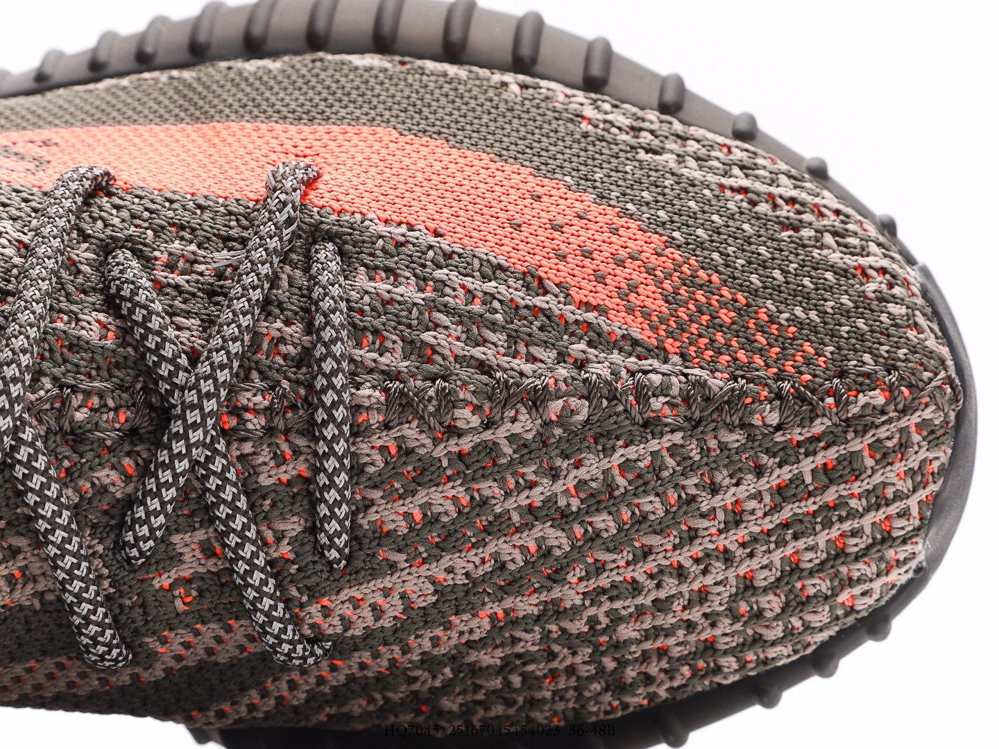 Adidas Yeezy Boost 350 V2 Knit Sneakers Olive/Orange