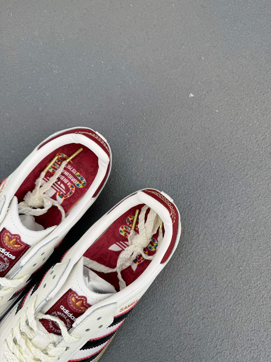 Adidas Originals Samba OG Year of the Snake Shoes White/Gray/Red