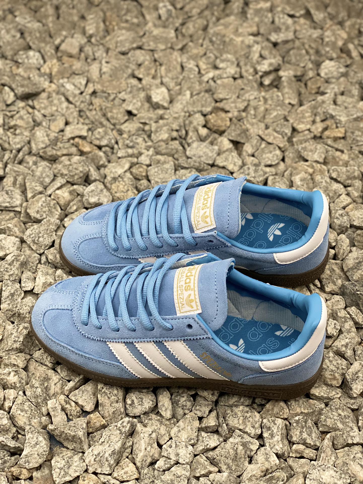 Adidas Handball Spezial Suede Gum Sneakers Light Blue