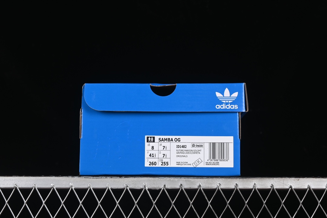 Adidas Samba OG ID1482 Retro Sneakers Beige/Burgundy
