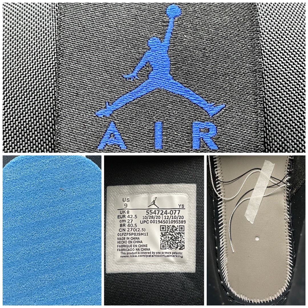 Jordan 1 Mid Leather Sneakers Blue