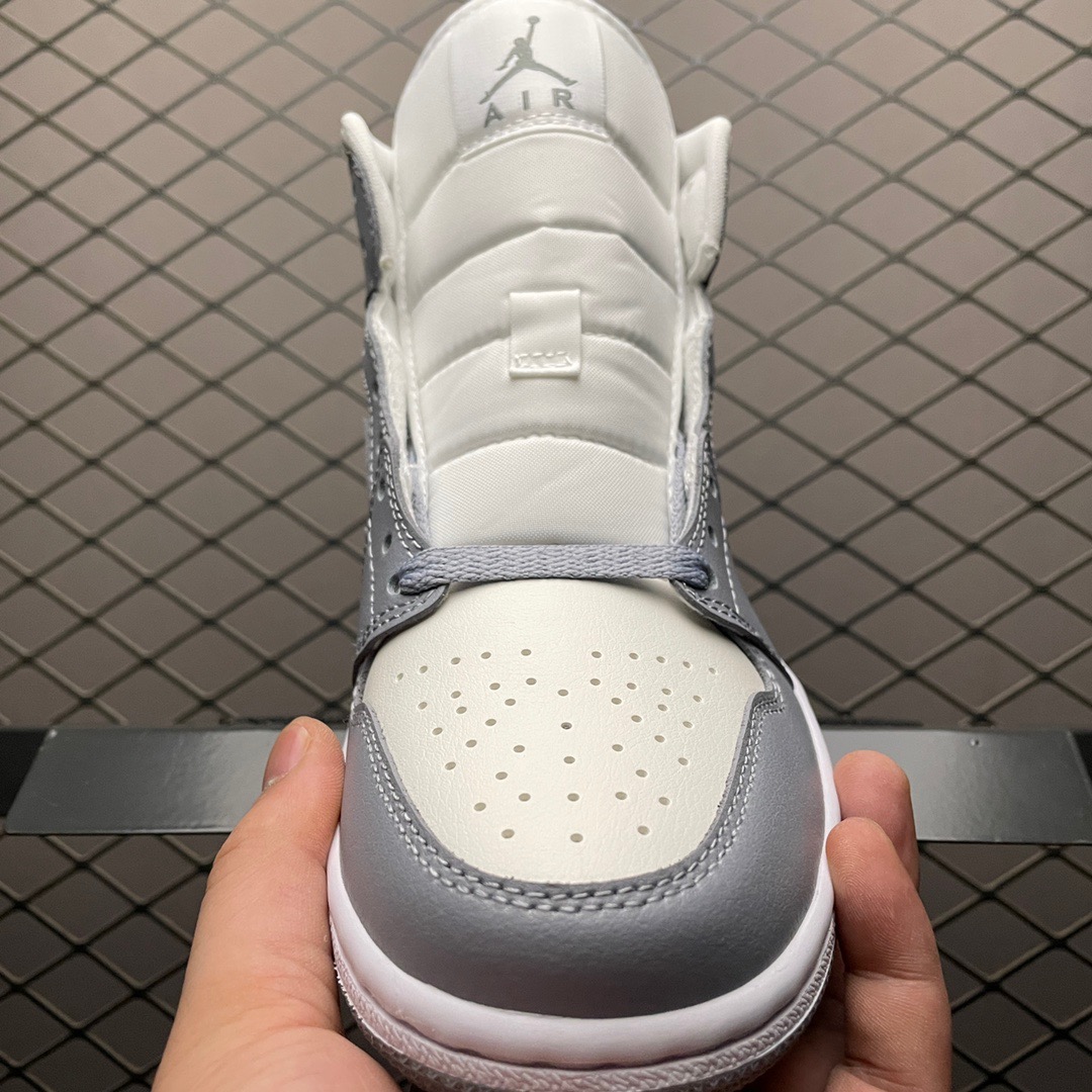Jordan Air Jordan 1 Mid Grey White