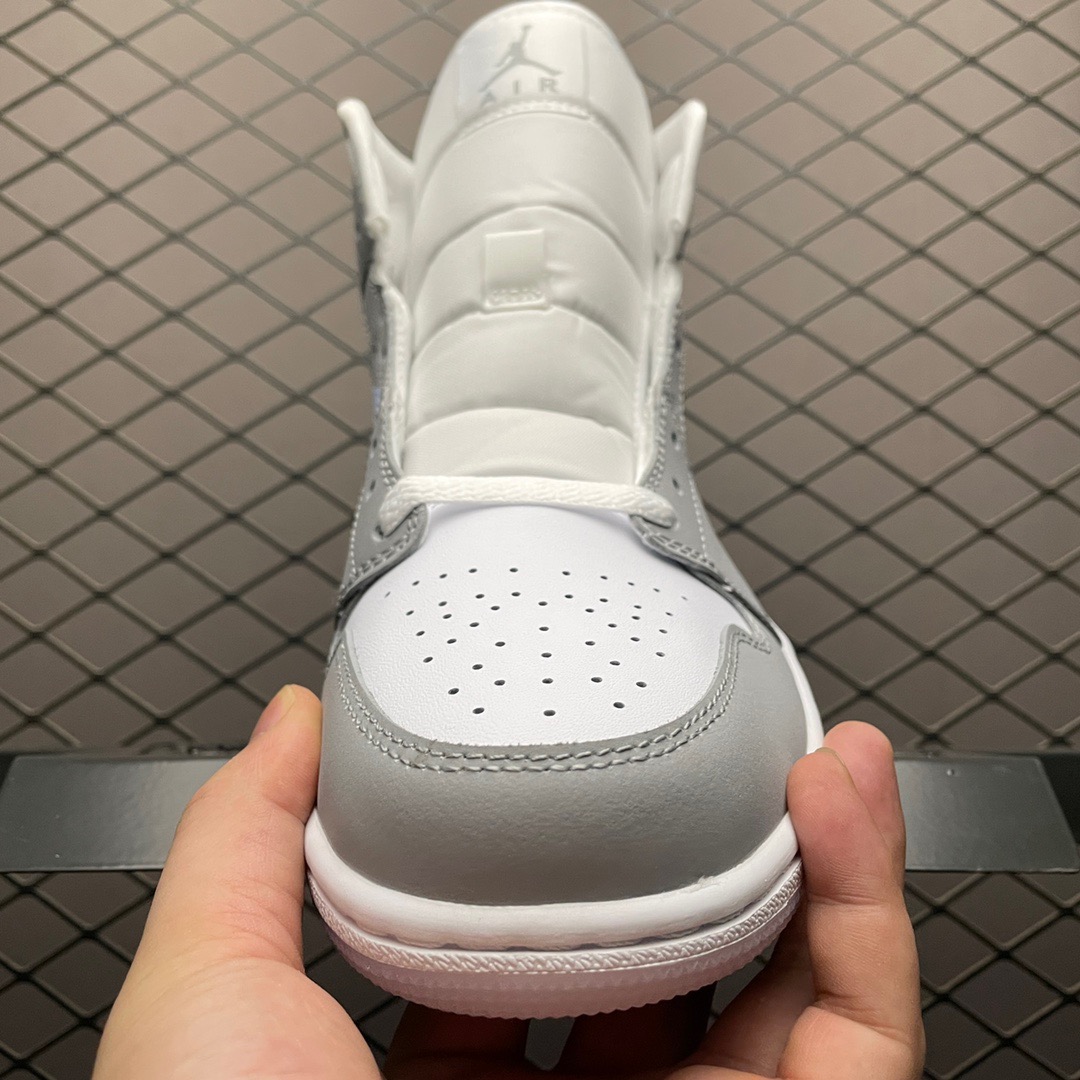 Jordan 1 Mid BQ6472-105 Grey/White/Blue
