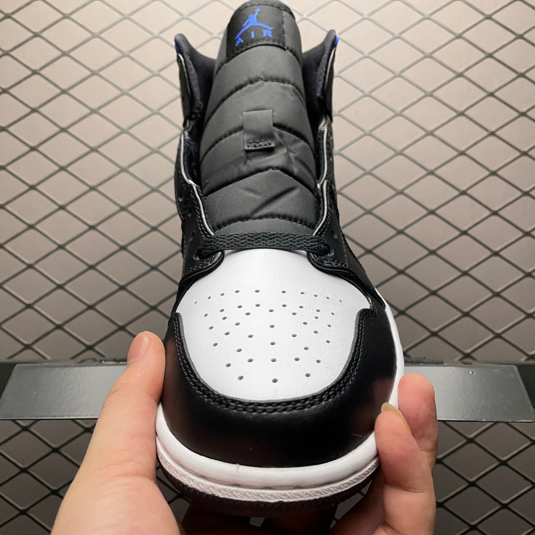 Jordan 1 Mid Leather Sneakers Blue