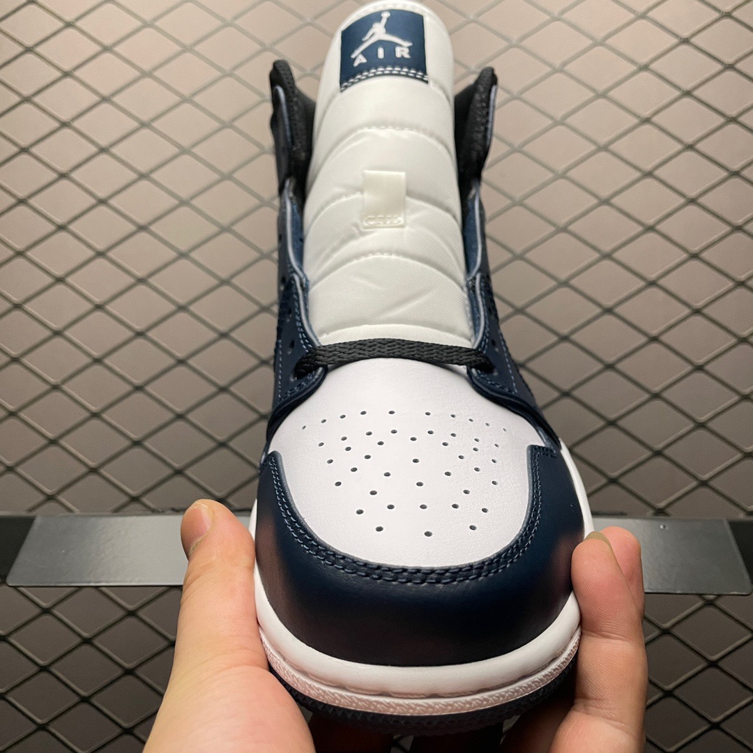 Jordan Air Jordan 1 Mid Dark Team Navy/White