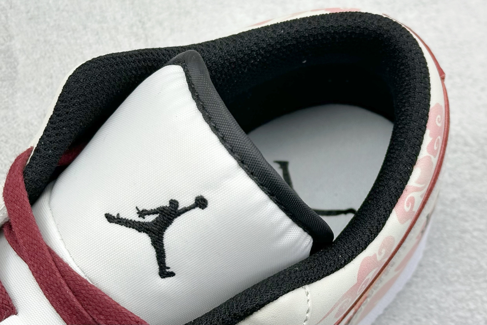 Jordan 1 Low Snake Custom Sneakers Red/White