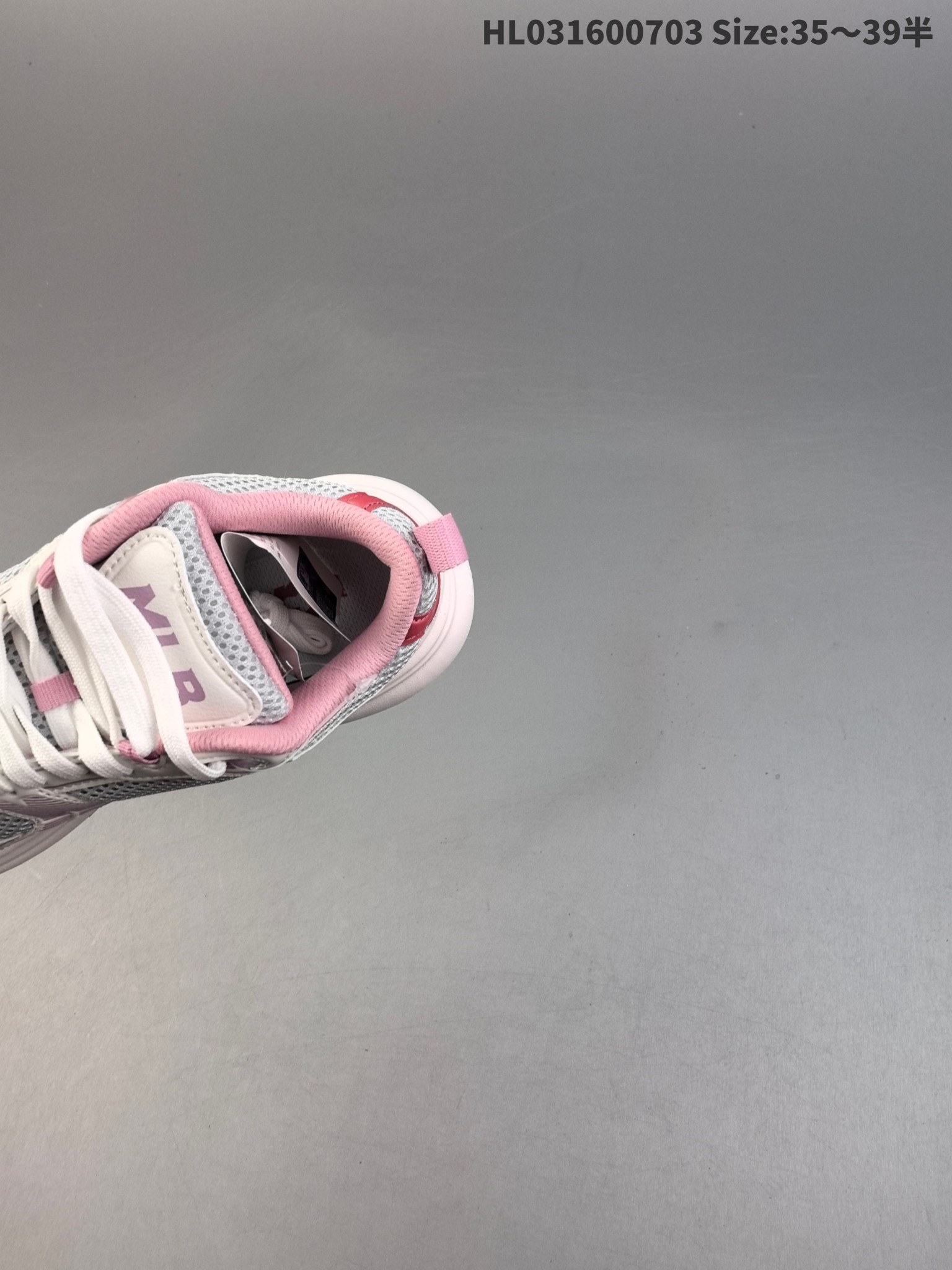 MLB XLG Chunky Platform Sneakers White/Pink