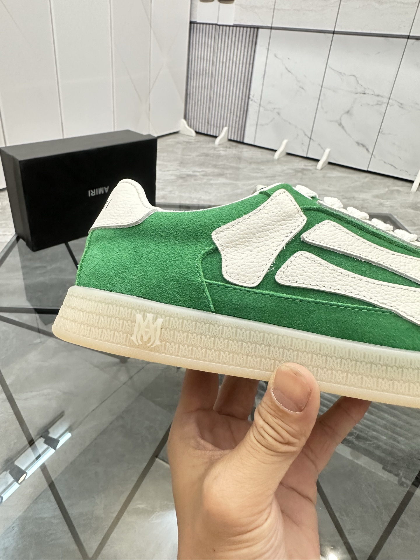 Amiri Low-Top Casual Sneakers Green