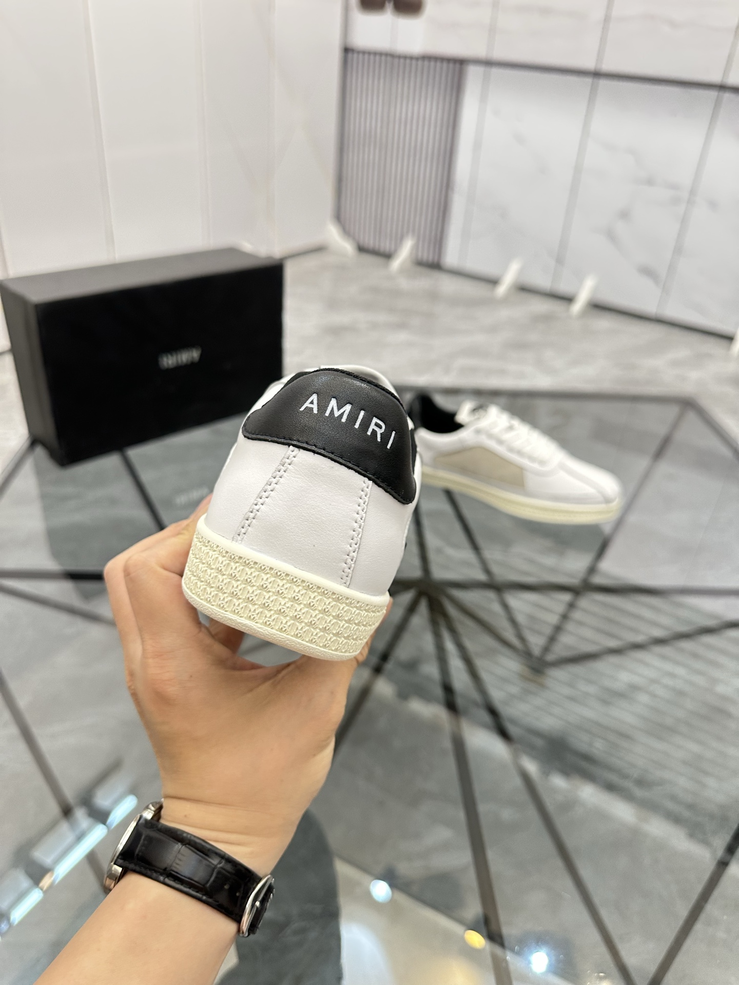 Amiri Star Low-Top Sneakers White/Black