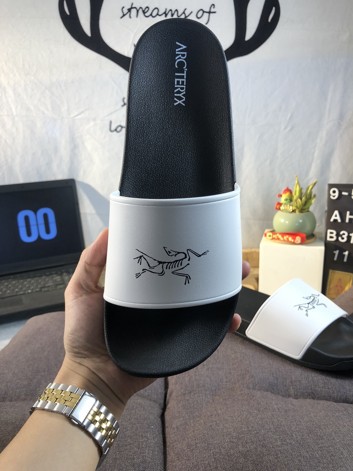 Arc'teryx Slide Sandals Cushioned White