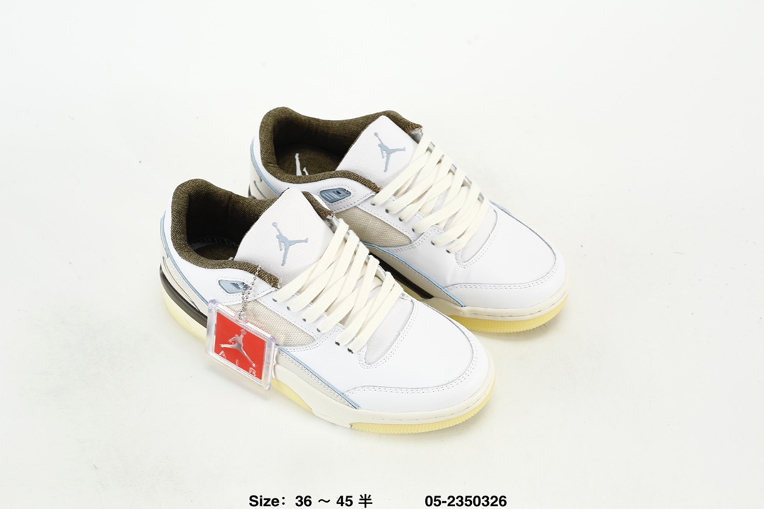 Jordan Flight Court Low Retro Sneakers White/Gray