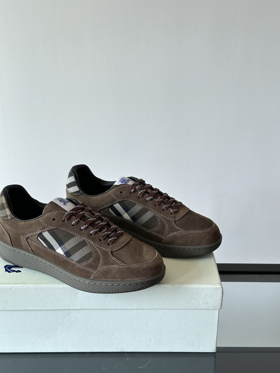 Burberry Vintage Check Sneakers Brown