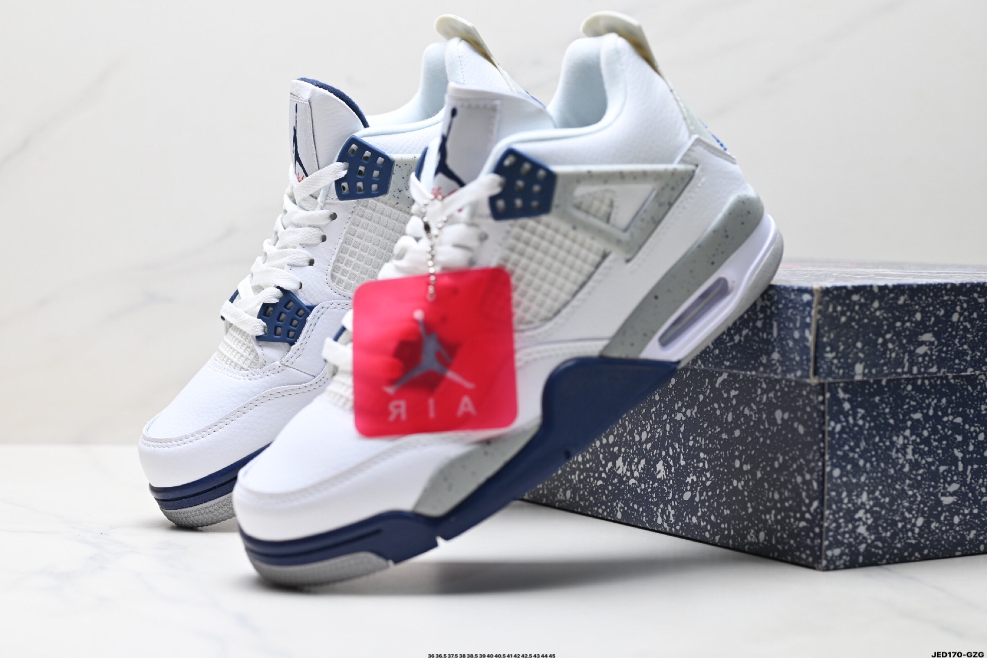 Jordan Air 4 Retro Mid Sneakers White/Blue