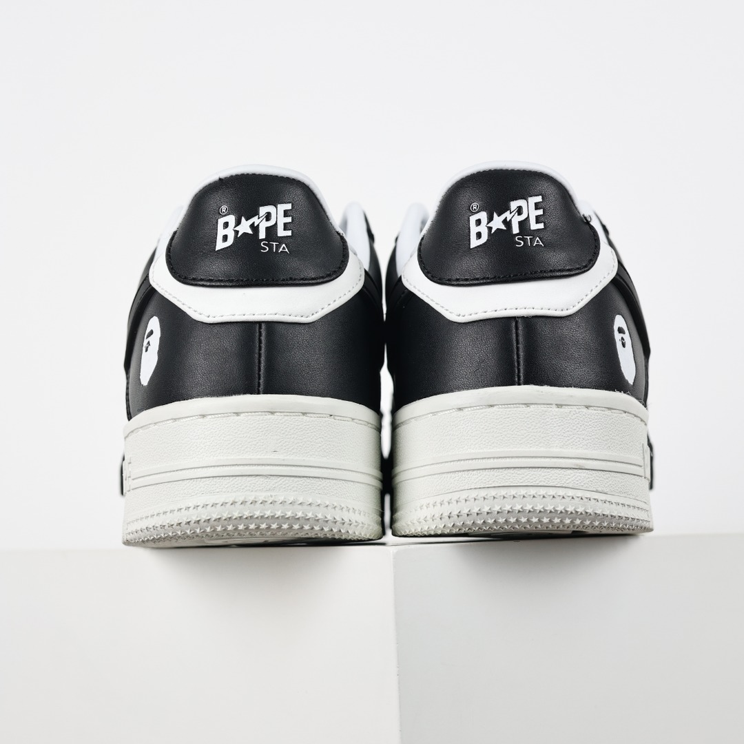 A Bathing Ape BAPE STA Low Sneakers Black/White