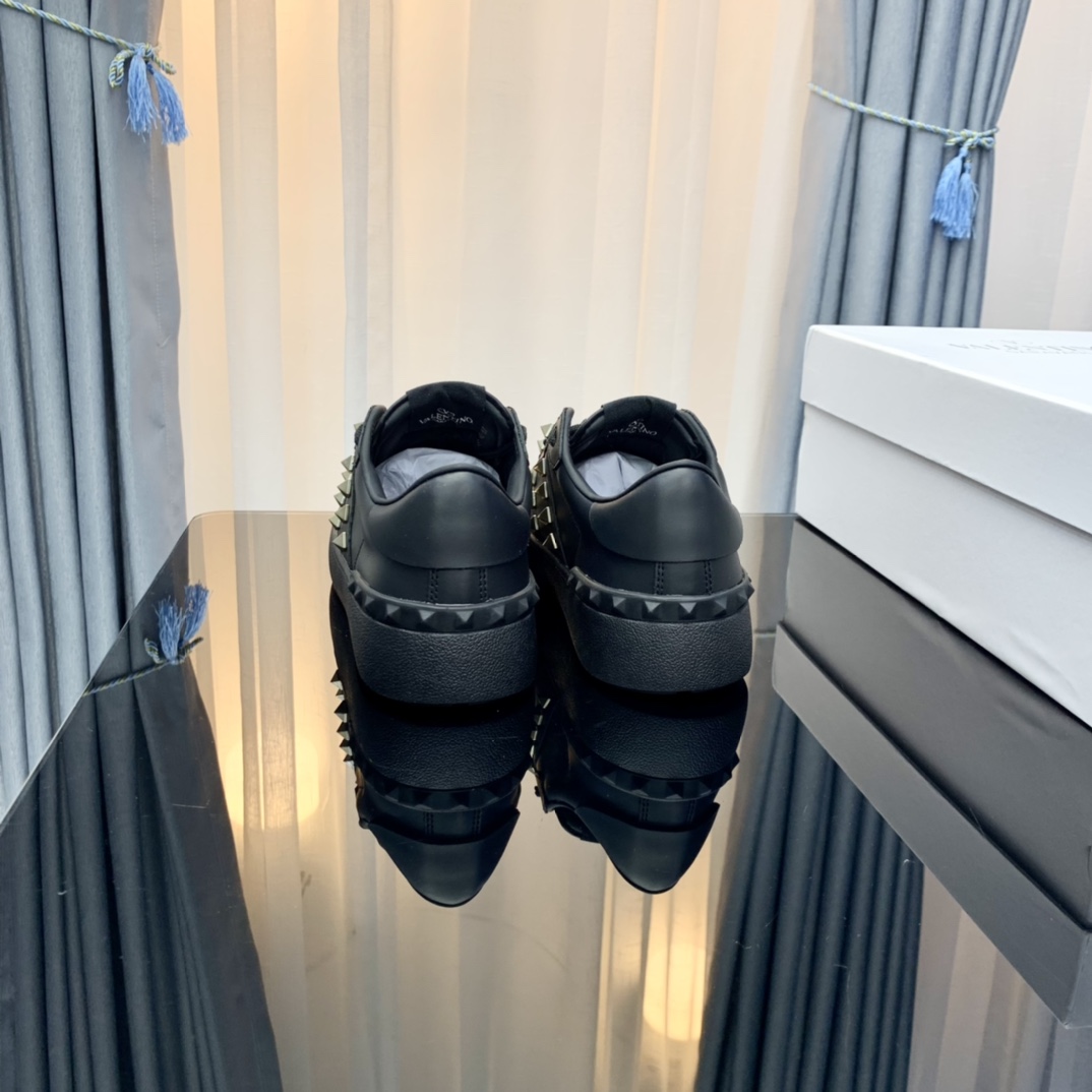 Valentino Studded Low-Top Sneakers Black