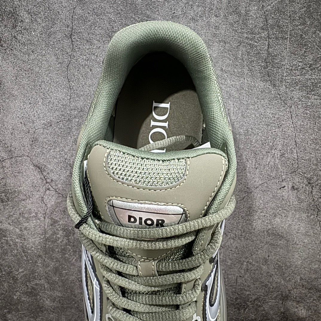 Dior B30 Chunky Mesh Sneakers Olive Green