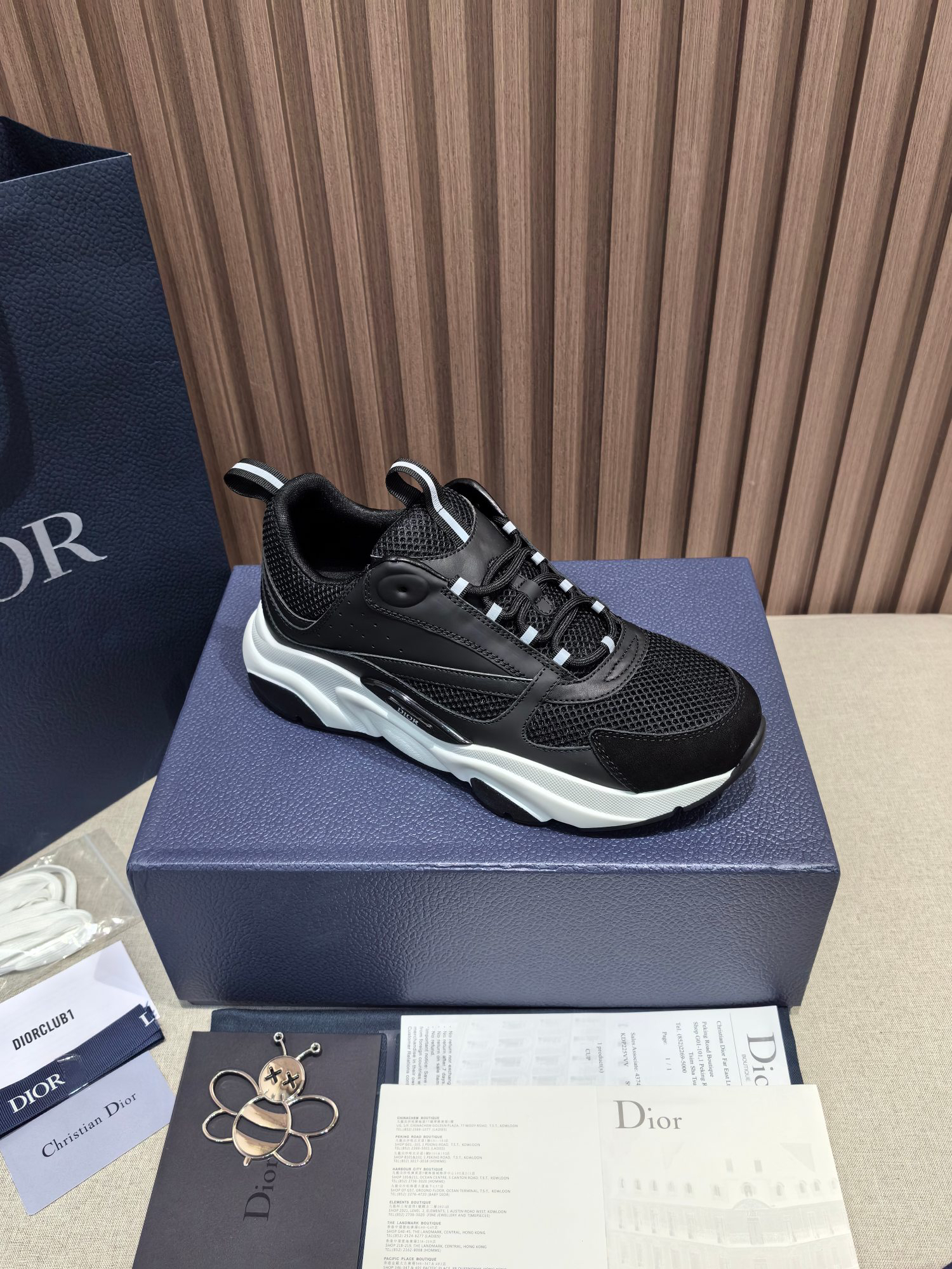 Dior B22 Knit Mesh Sneakers Black