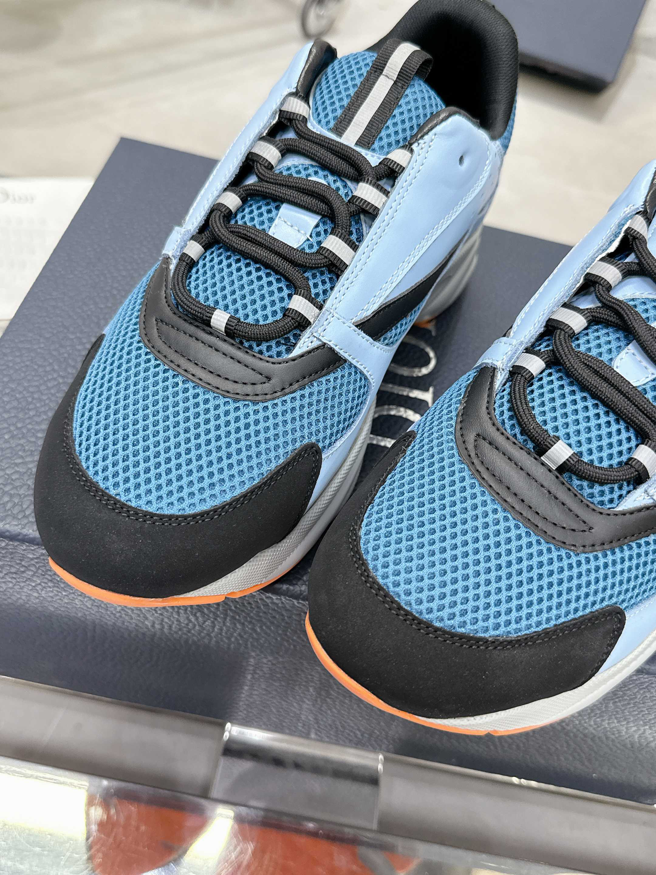Dior B22 Mesh Sneakers Sky Blue