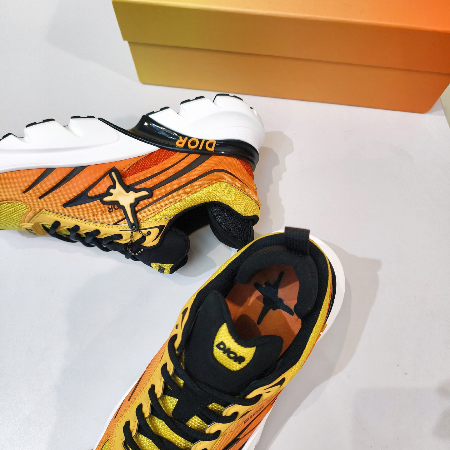 Dior B44 Blade Chunky Sneakers Yellow/Orange