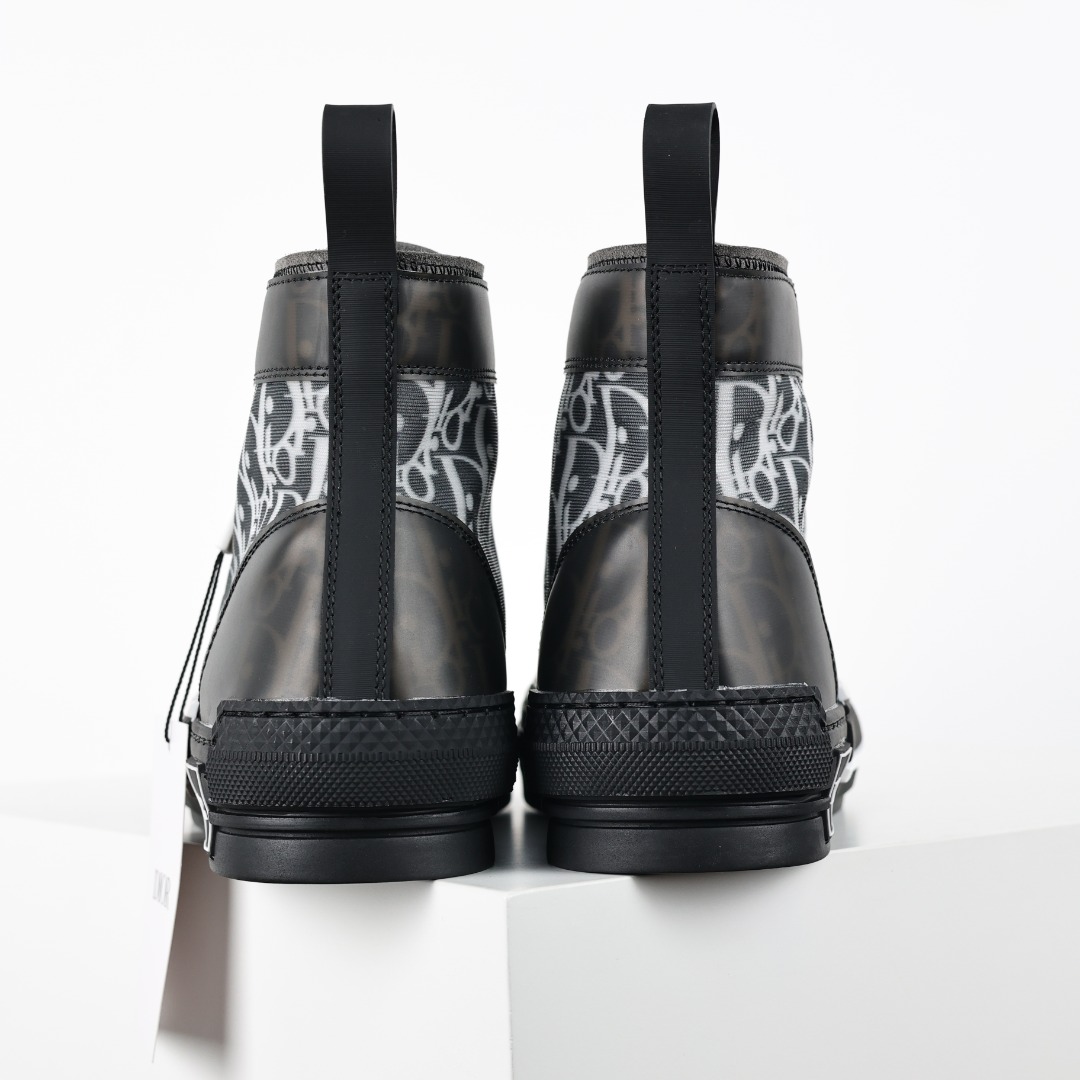 Dior B23 Oblique High Sneakers Black