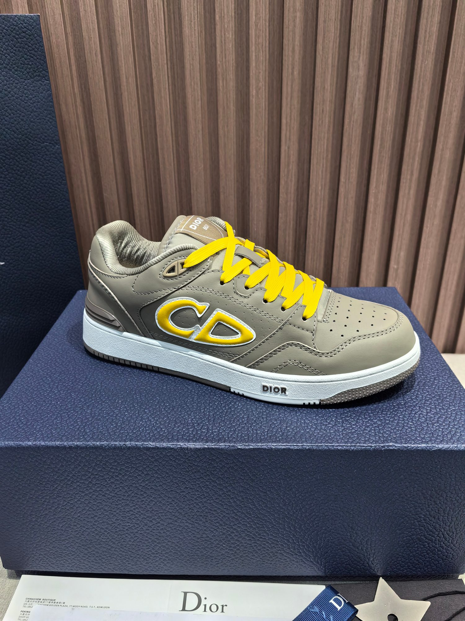 Dior B57 x Stone Island Low Sneakers Grey/Yellow