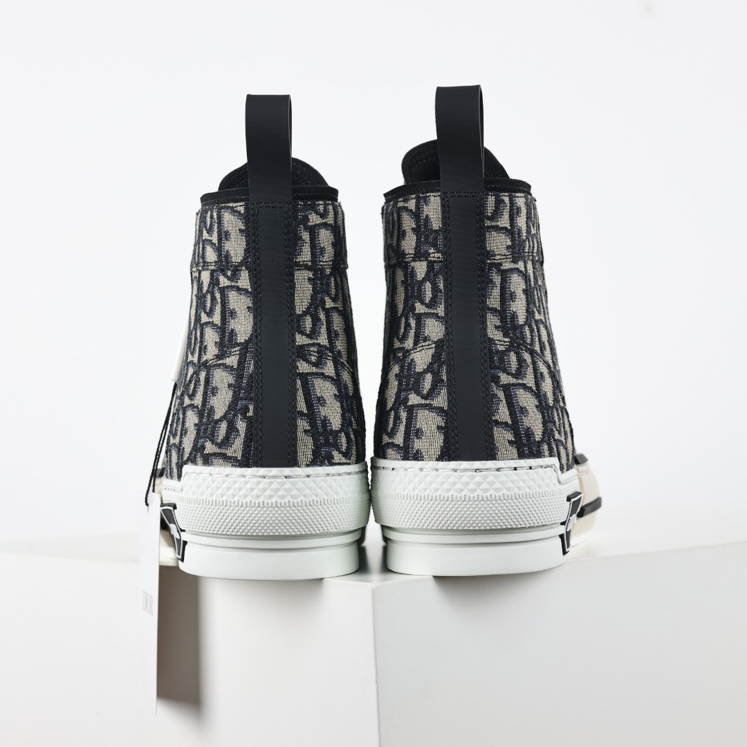 Dior B23 Oblique High-Top Sneakers Navy