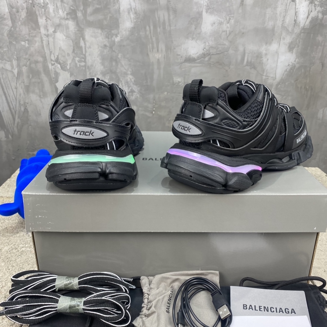 Balenciaga Track LED Trainer Black