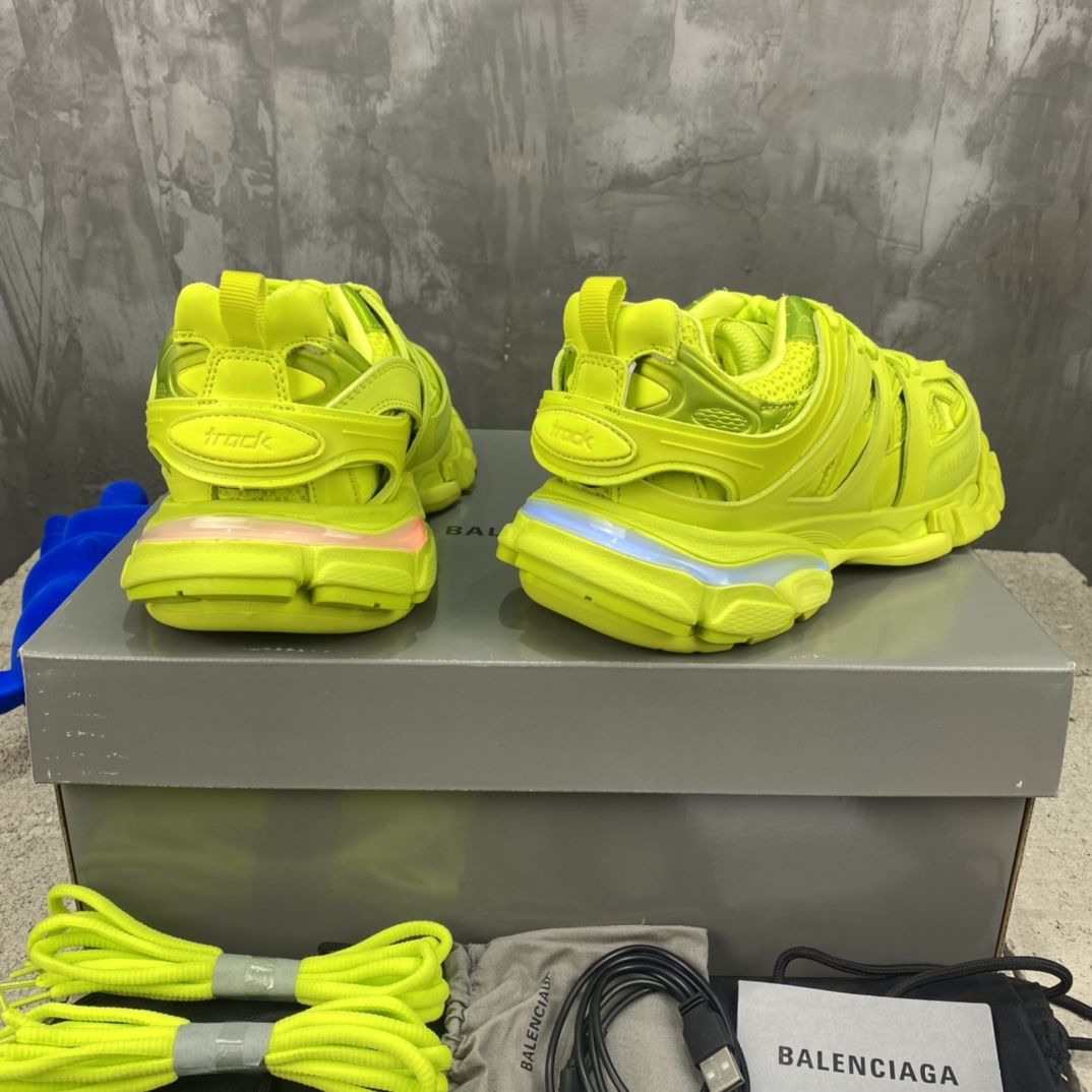 Balenciaga Track LED Sneakers Neon Yellow