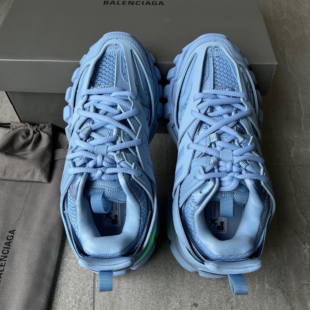 Balenciaga Tra Trainer LED Sneakers Sky Blue