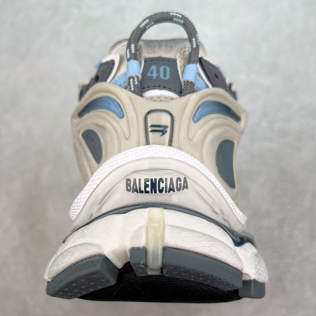 Balenciaga Runner Sneakers Retro Trail White/Blue