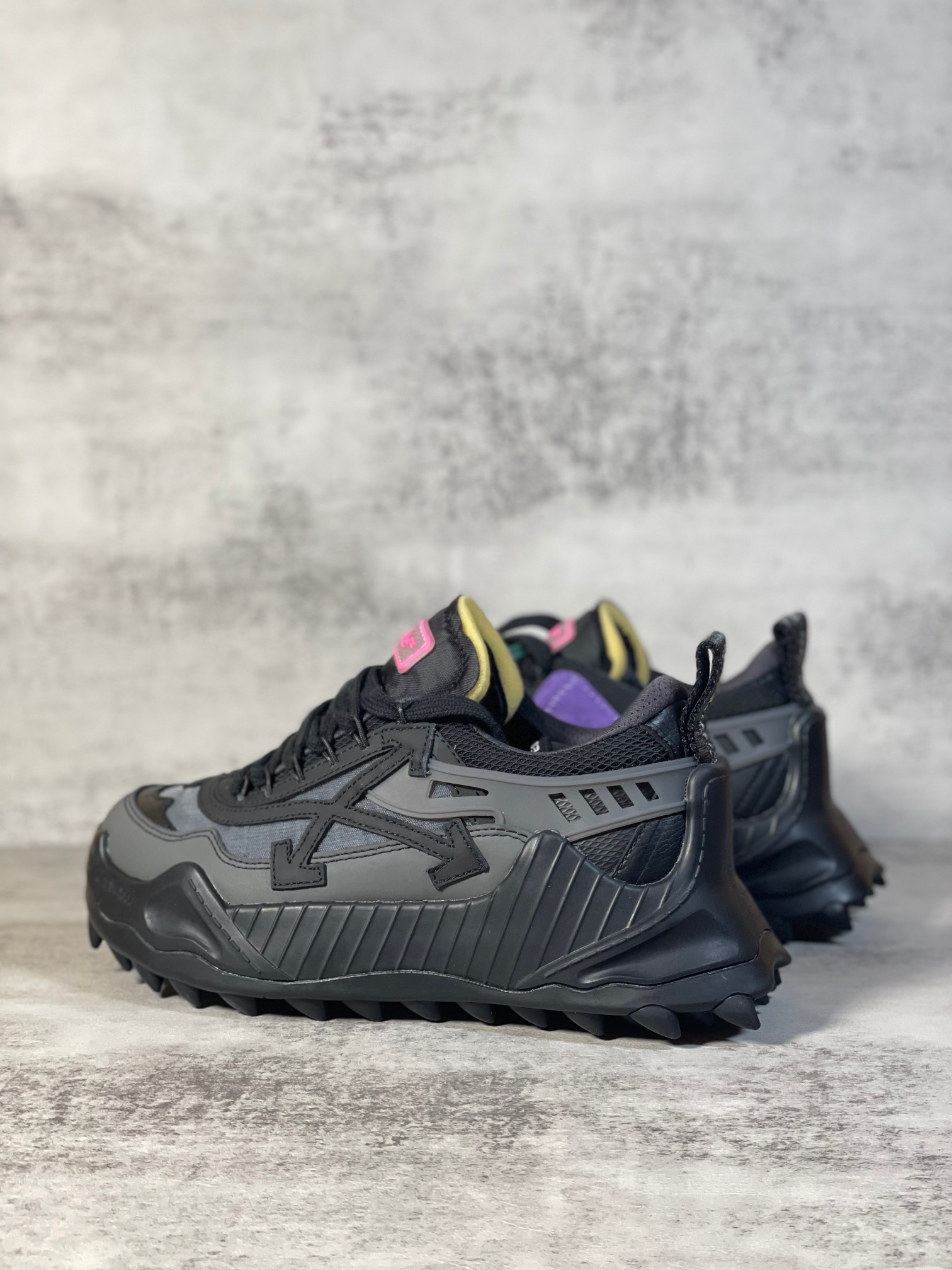 Off-White ODSY-1000 Chunky Sneakers Black/Gray