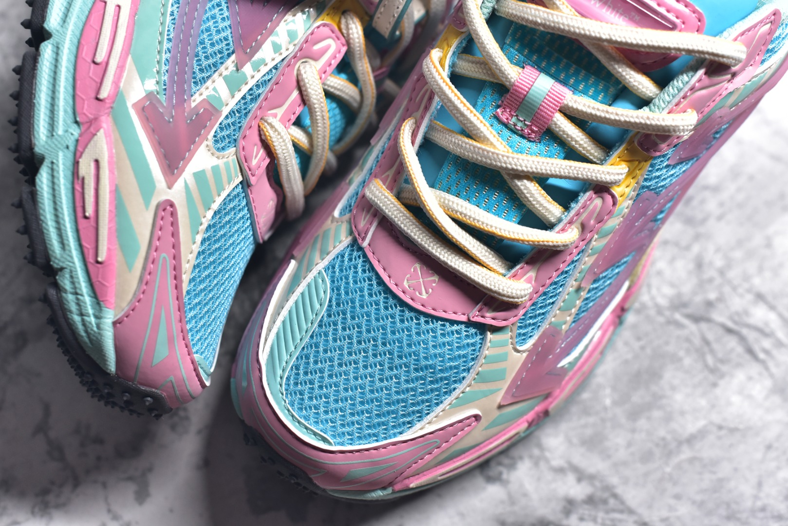 Off-White CO 3D Print Running Shoes Multicolor