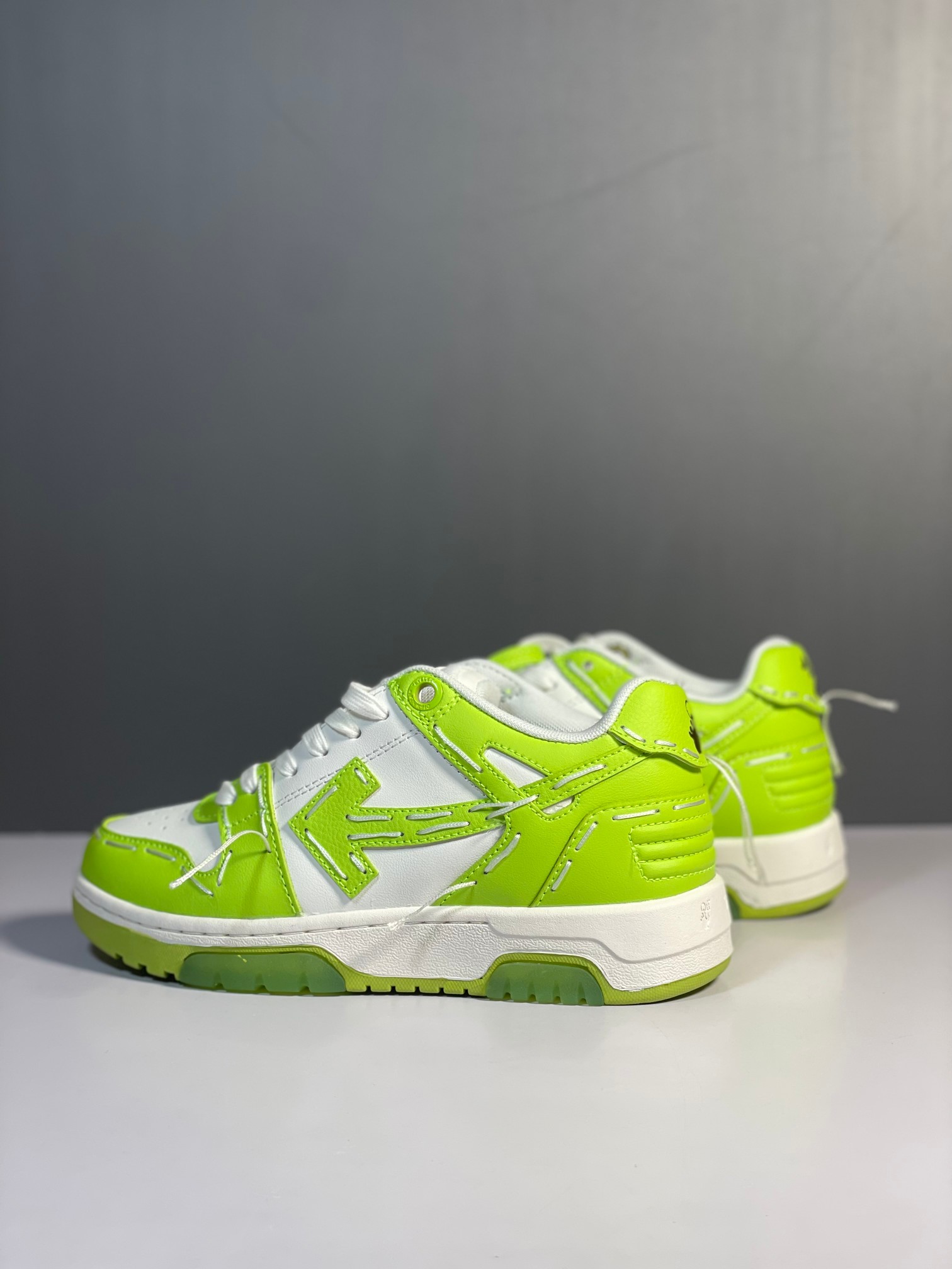 Off-White Out Of Office Low Sneakers Green/White