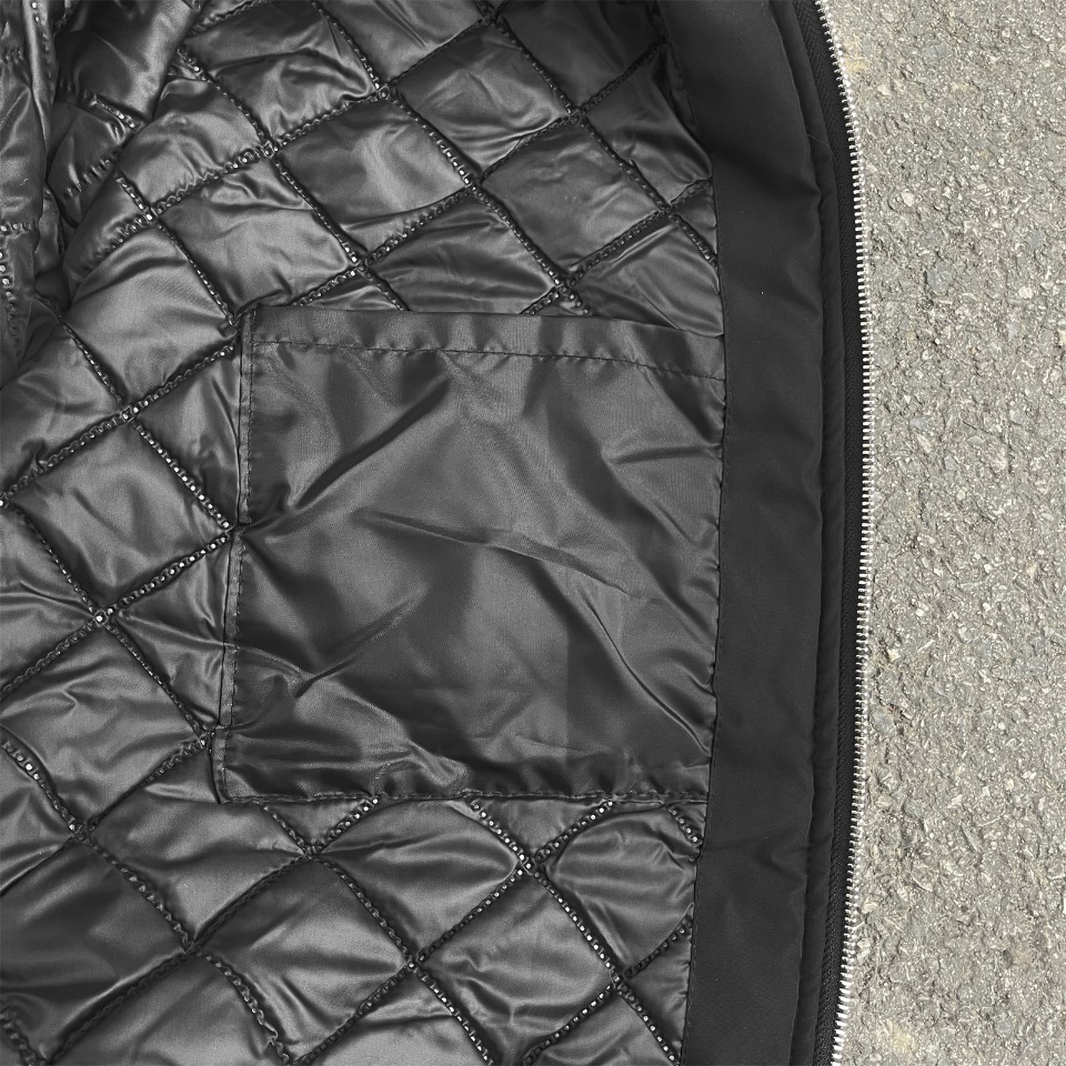 ASSC 3M Reflective Bomber Jacket Black