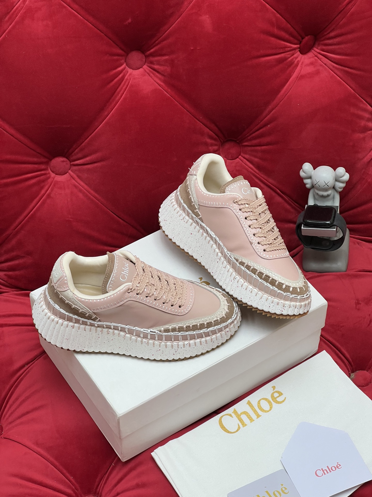 Chloe Platform Sneakers Pink