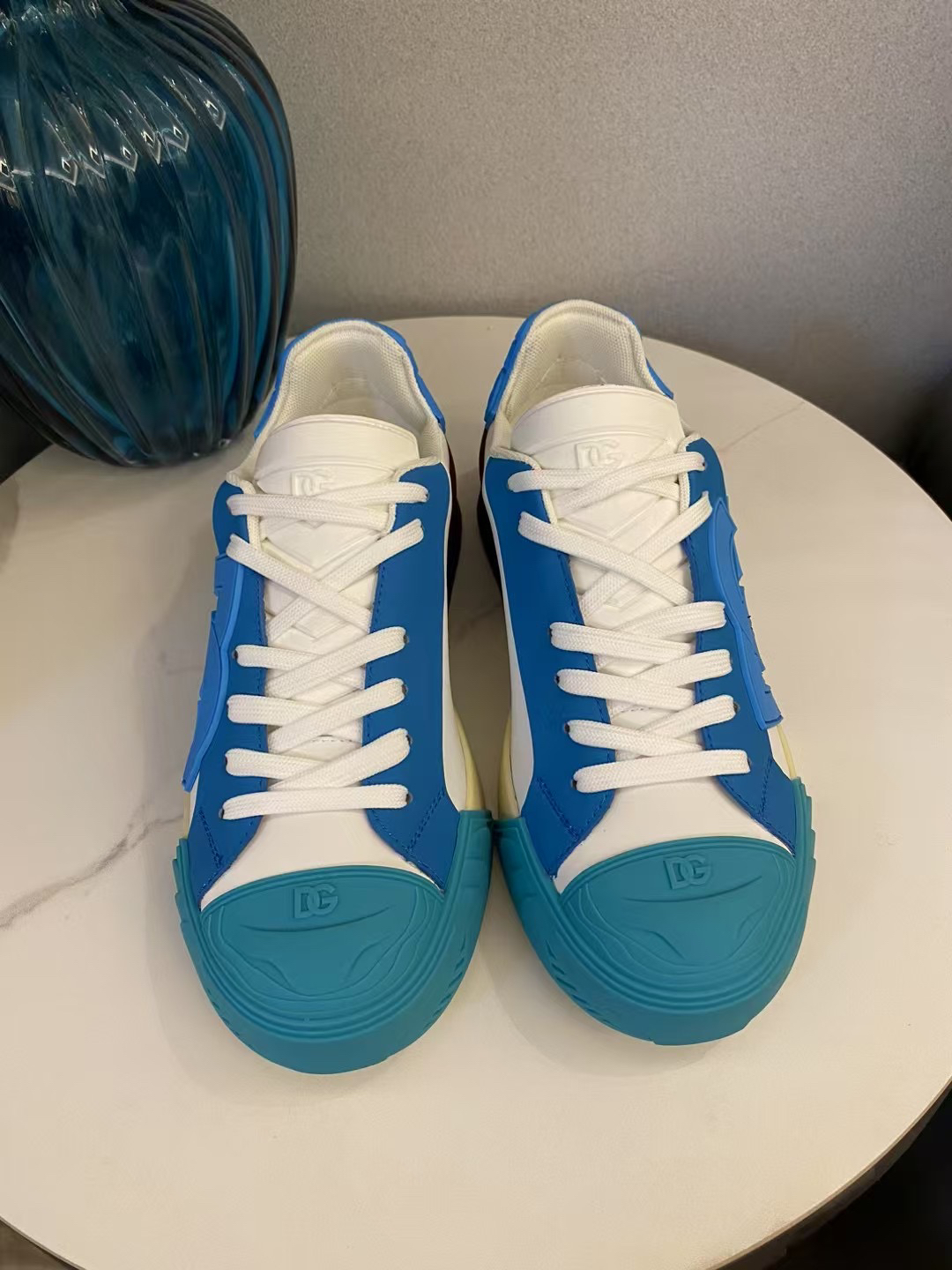 Dolce & Gabbana DG Low-Top Sneakers Blue/White