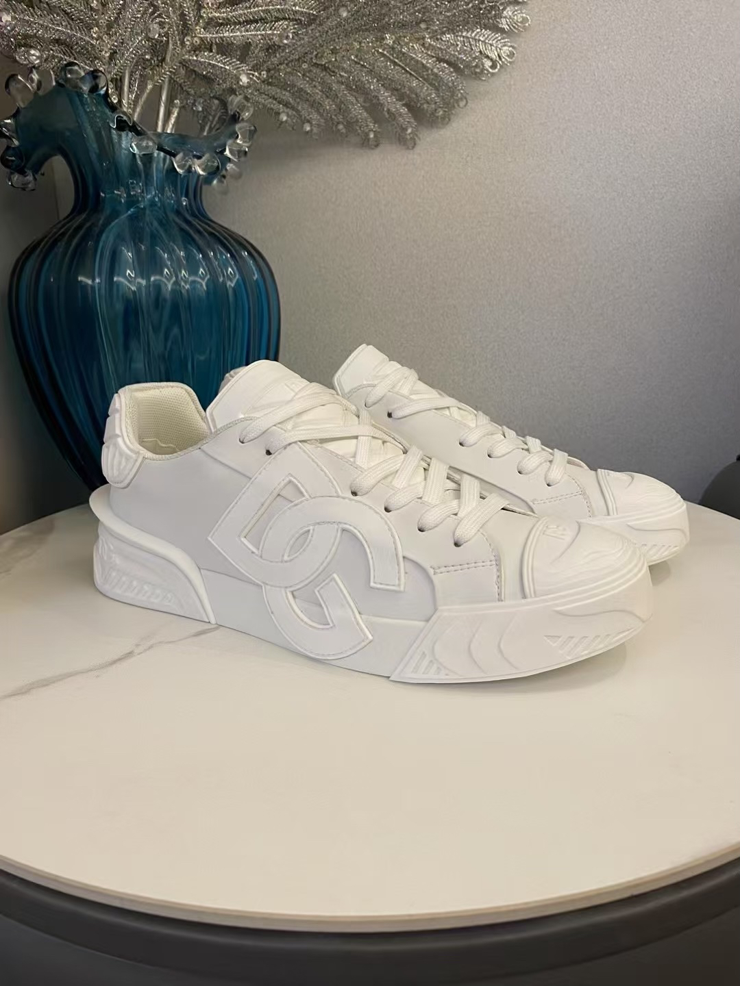 Dolce & Gabbana DG Logo Low-Top Sneakers White