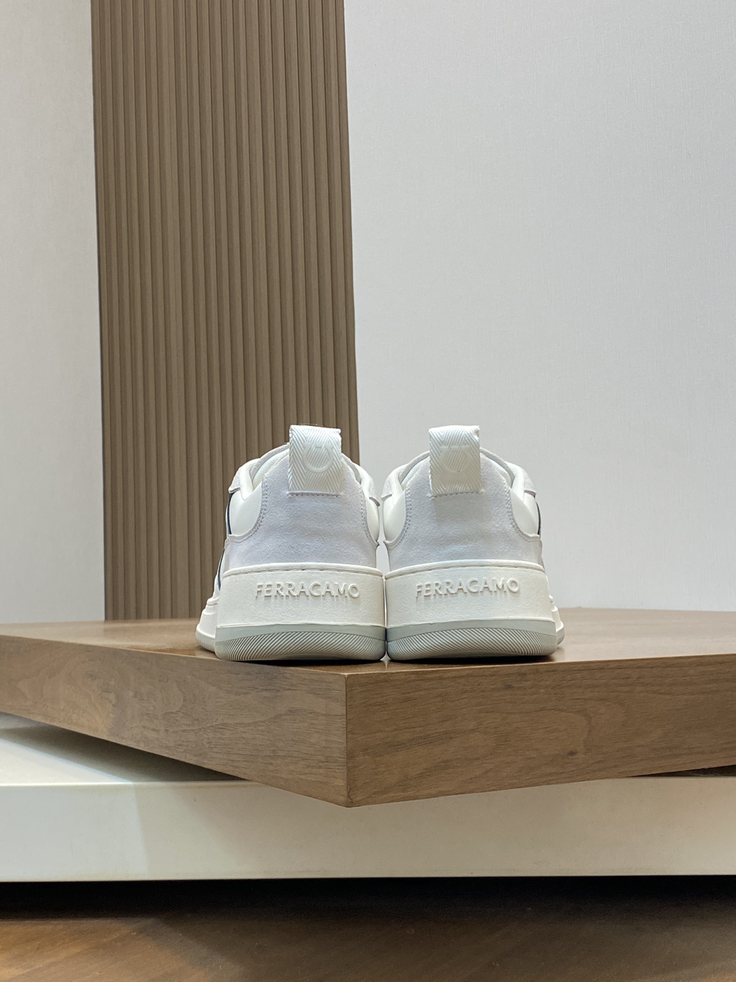 Ferragamo Gancini Low Sneakers White