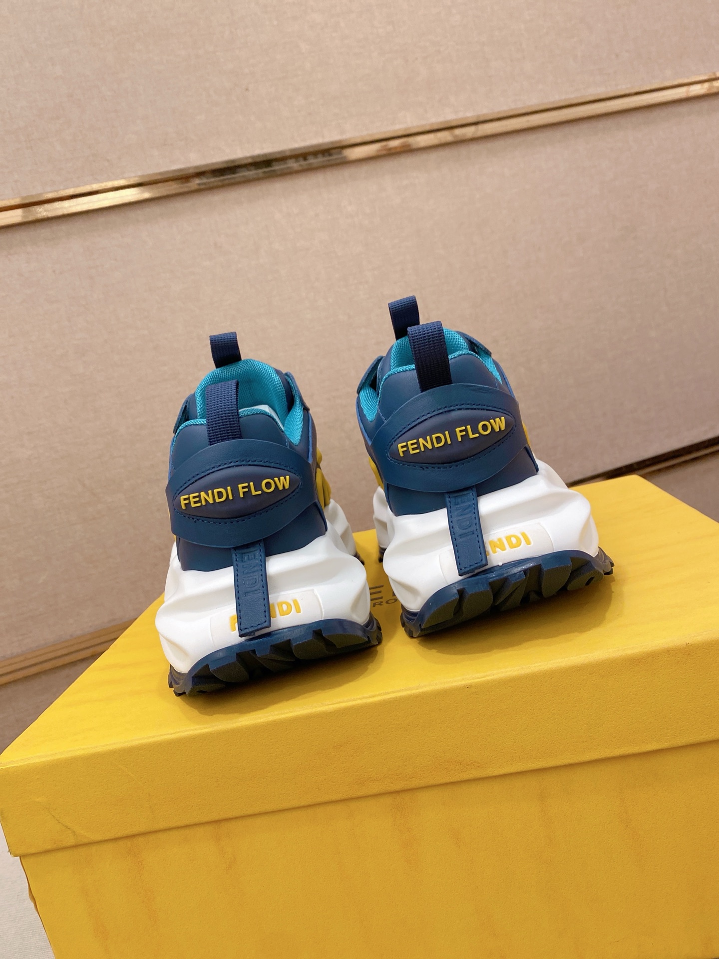Fendi Flow Chunky Sneakers Blue