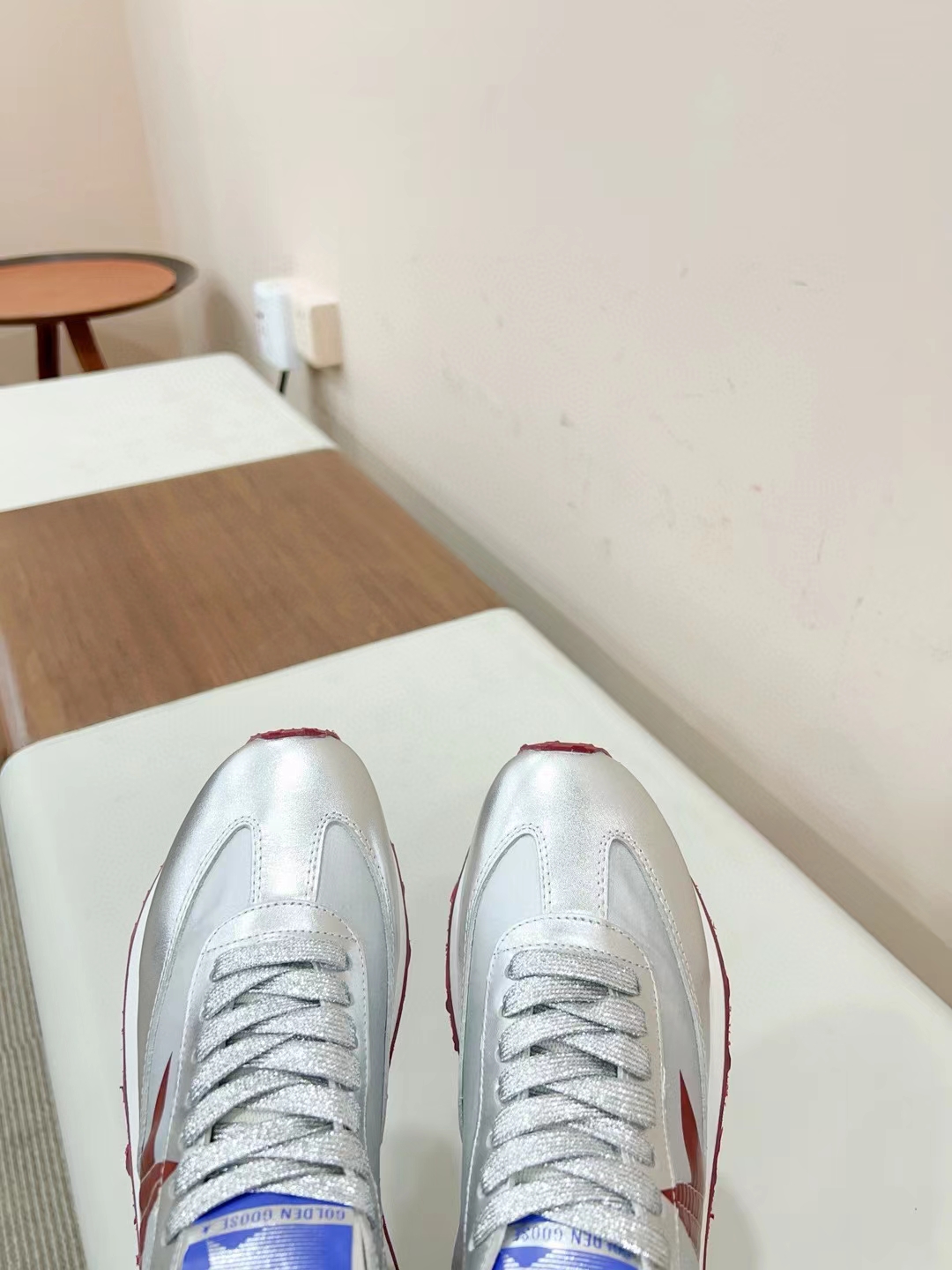 Golden Goose Marathon Sneakers Silver