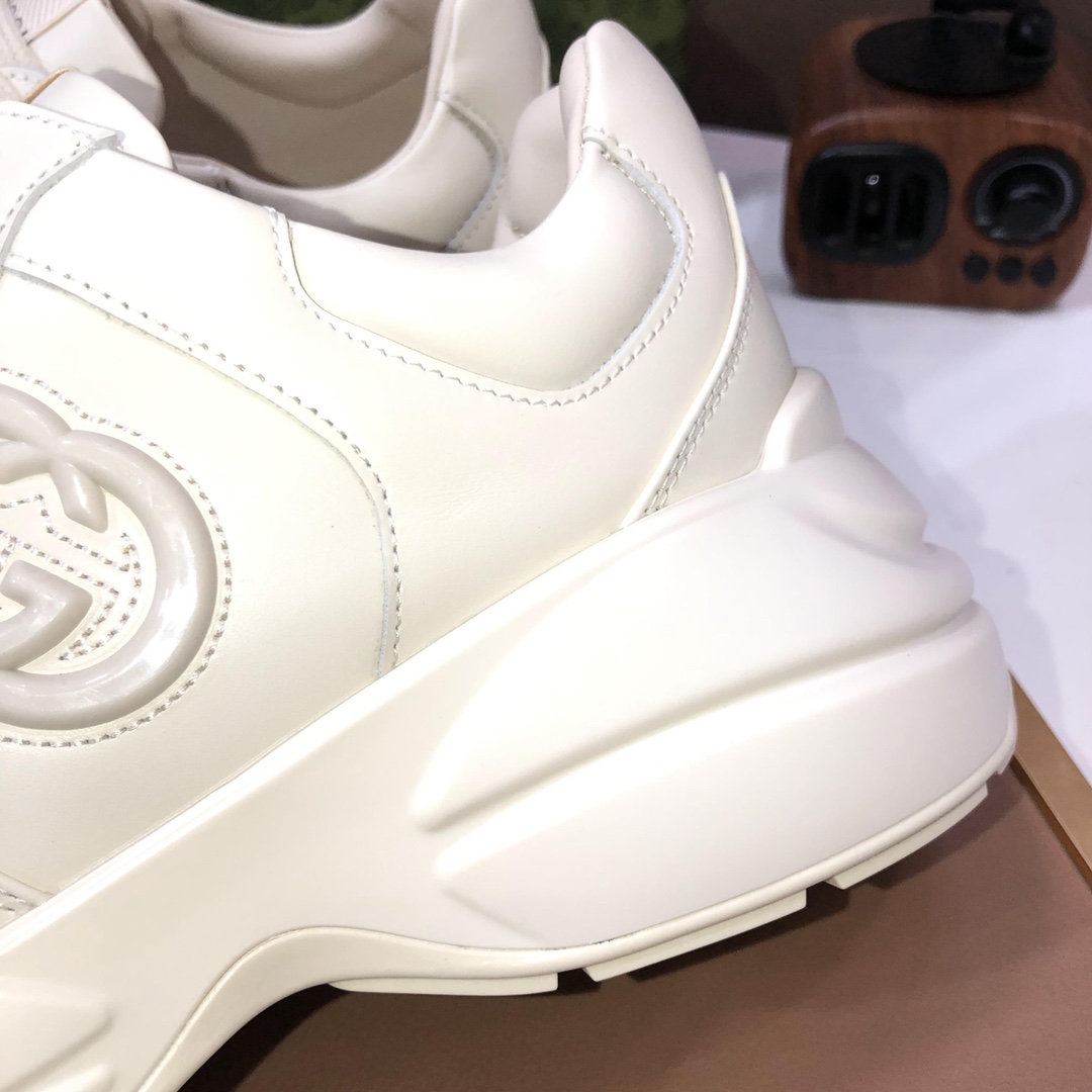 Gucci GG Logo Chunky Sneakers Beige