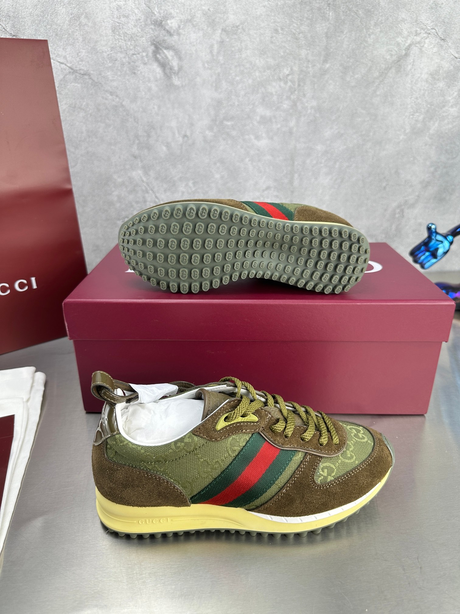 Gucci Re-Motion Platform Sneakers Green