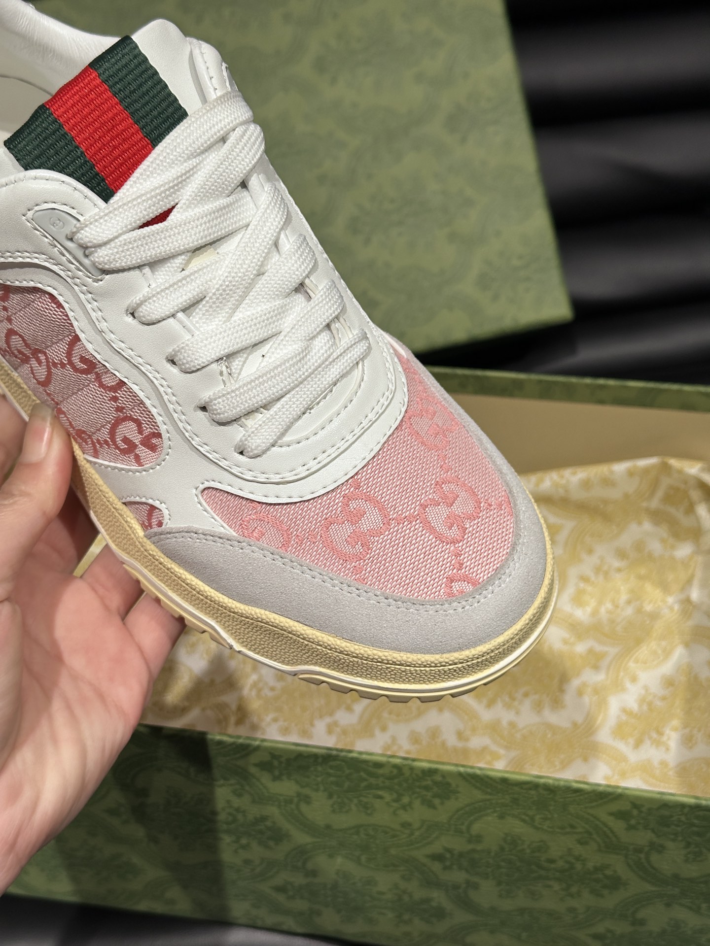 Gucci Re-Web GG Sneakers Pink